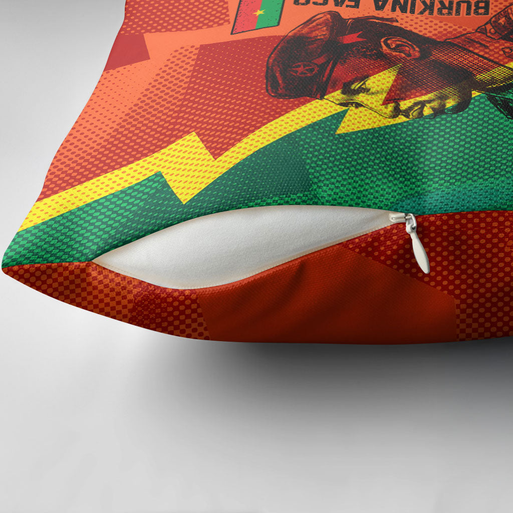 Burkina Faso Independence Day Thomas Sankara Pillow Cover Revolution Heritage Broken Chains Graphic