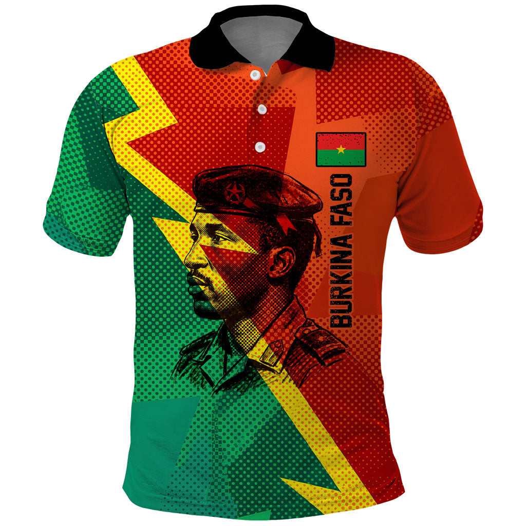 Burkina Faso Independence Day Thomas Sankara Polo Shirt Revolution Heritage Broken Chains Graphic
