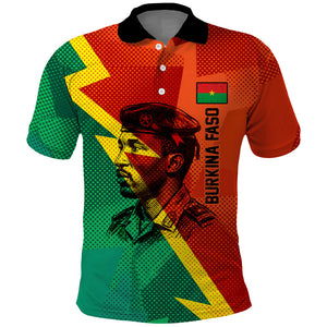 Burkina Faso Independence Day Thomas Sankara Polo Shirt Revolution Heritage Broken Chains Graphic
