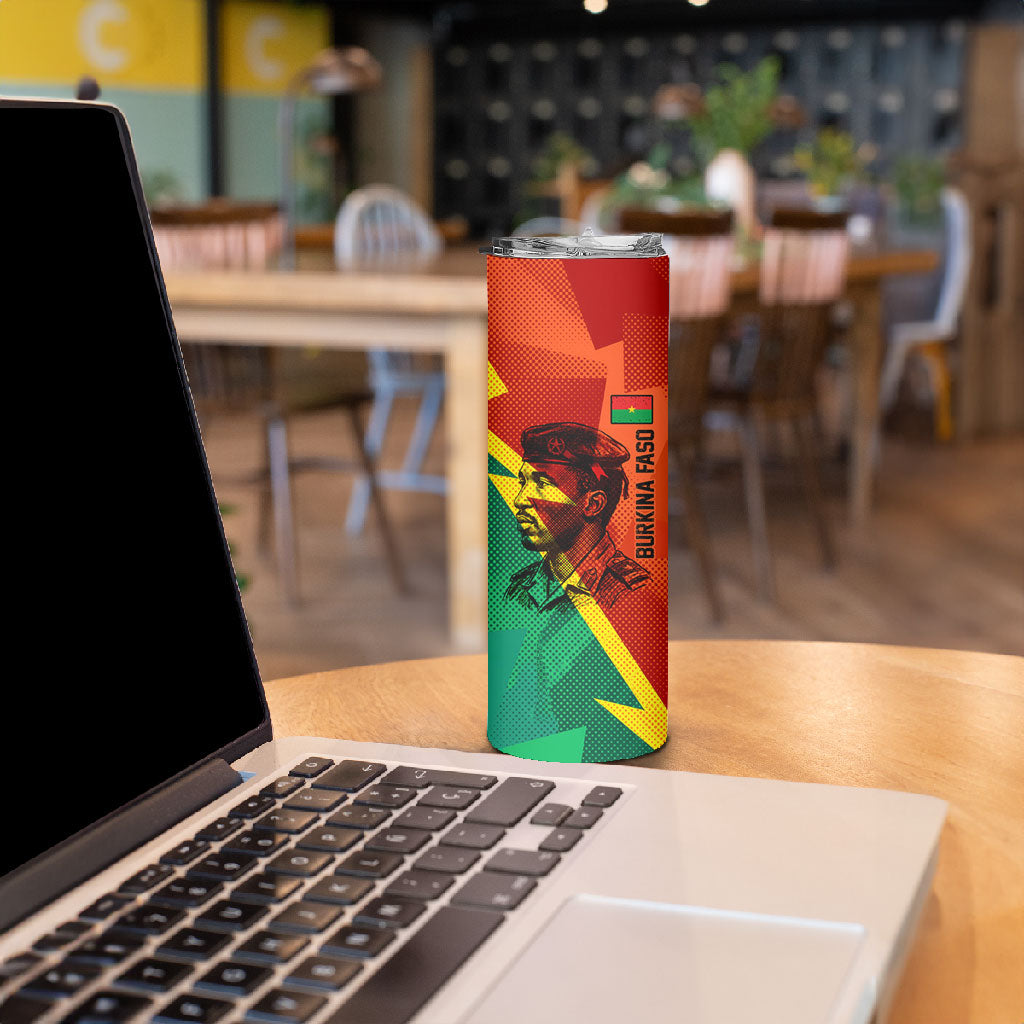 Burkina Faso Independence Day Thomas Sankara Skinny Tumbler Revolution Heritage Broken Chains Graphic