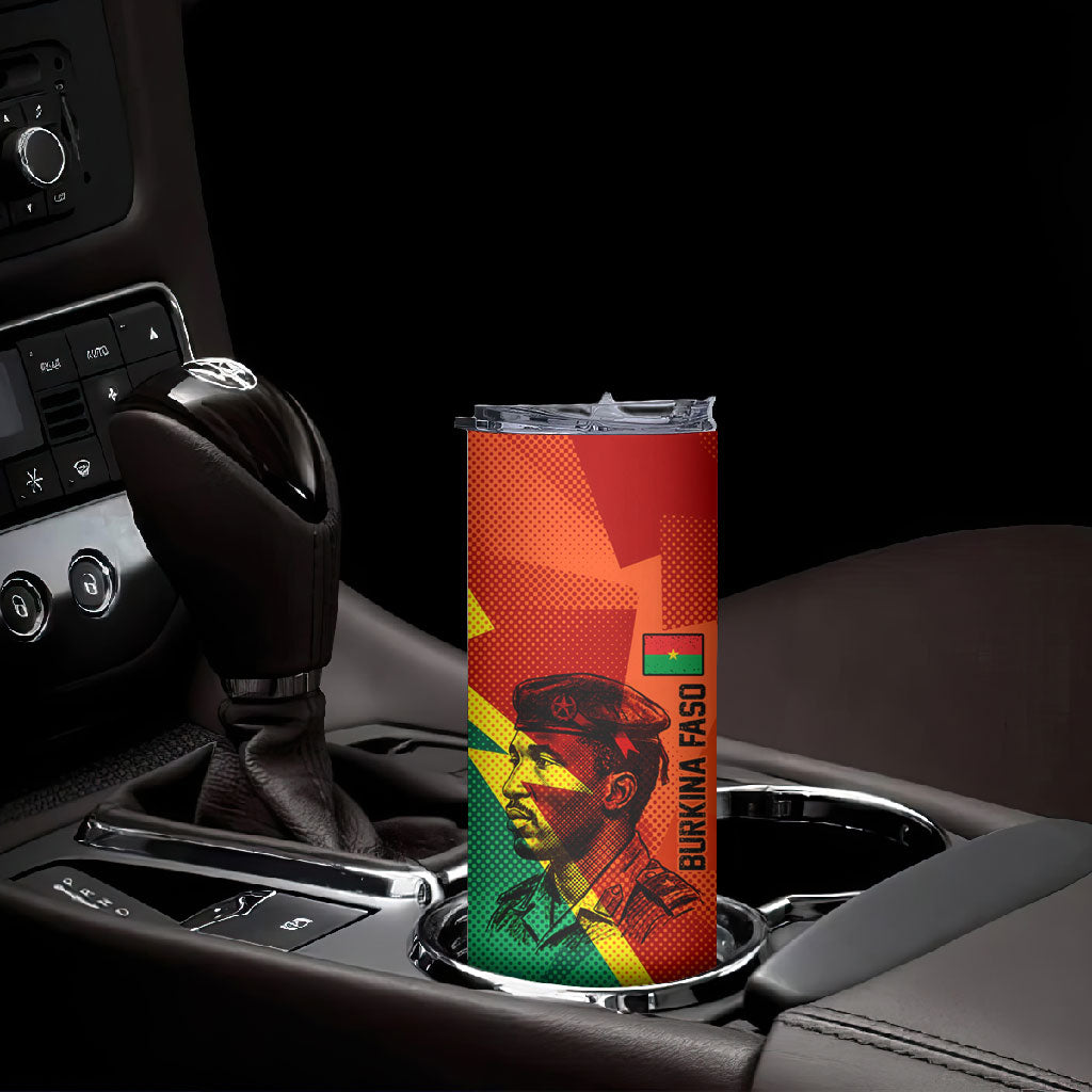 Burkina Faso Independence Day Thomas Sankara Skinny Tumbler Revolution Heritage Broken Chains Graphic