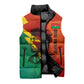 Burkina Faso Independence Day Thomas Sankara Sleeveless Puffer Jacket Revolution Heritage Broken Chains Graphic