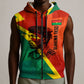 Burkina Faso Independence Day Thomas Sankara Sleeveless Zip Hoodie Revolution Heritage Broken Chains Graphic