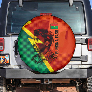 Burkina Faso Independence Day Thomas Sankara Spare Tire Cover Revolution Heritage Broken Chains Graphic