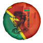 Burkina Faso Independence Day Thomas Sankara Spare Tire Cover Revolution Heritage Broken Chains Graphic