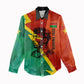 Burkina Faso Independence Day Thomas Sankara Women Casual Shirt Revolution Heritage Broken Chains Graphic