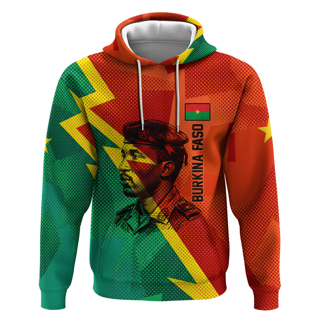 Burkina Faso Independence Day Thomas Sankara Zip Hoodie Revolution Heritage Broken Chains Graphic