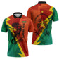 Burkina Faso Independence Day Thomas Sankara Zipper Polo Shirt Revolution Heritage Broken Chains Graphic