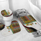 Burkina Faso Independence Day Coat Of Arms Bathroom Set National Stallion Shield