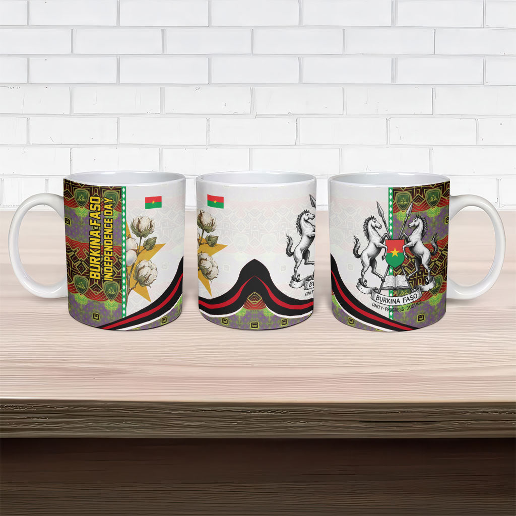 Burkina Faso Independence Day Coat Of Arms Ceramic Mug National Stallion Shield