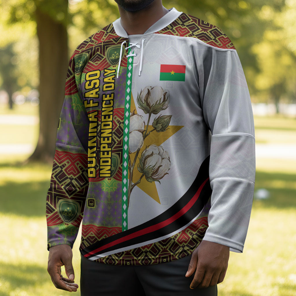Burkina Faso Independence Day Coat Of Arms Hockey Jersey National Stallion Shield