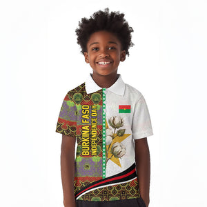 Burkina Faso Independence Day Coat Of Arms Kid Polo Shirt National Stallion Shield
