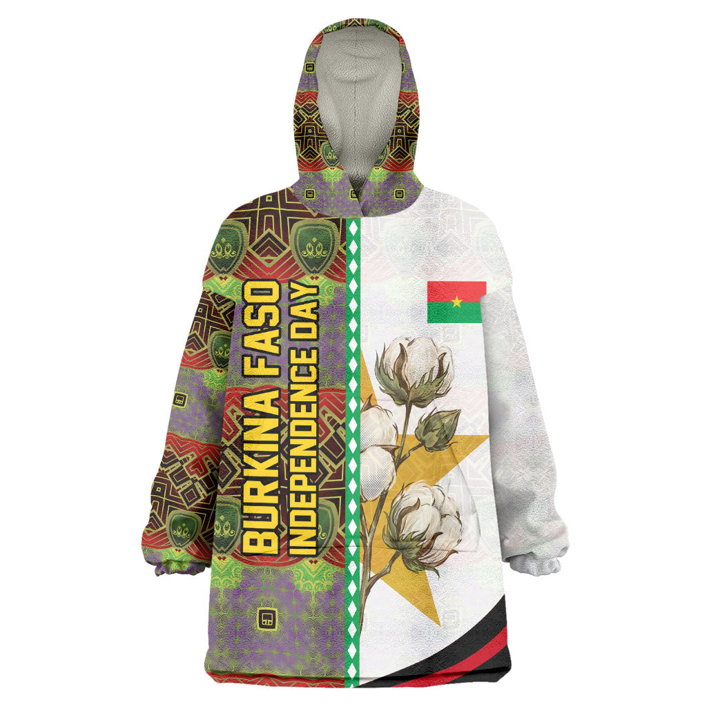 Burkina Faso Independence Day Coat Of Arms Kid Wearable Blanket Hoodie National Stallion Shield