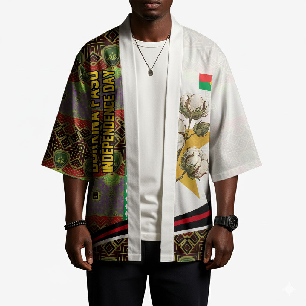 Burkina Faso Independence Day Coat Of Arms Kimono National Stallion Shield
