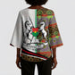 Burkina Faso Independence Day Coat Of Arms Kimono Sleeve Blouse National Stallion Shield