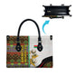 Burkina Faso Independence Day Coat Of Arms Leather Bag National Stallion Shield