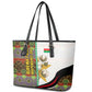 Burkina Faso Independence Day Coat Of Arms Leather Tote Bag National Stallion Shield