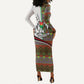 Burkina Faso Independence Day Coat Of Arms Long Sleeve Bodycon Dress National Stallion Shield