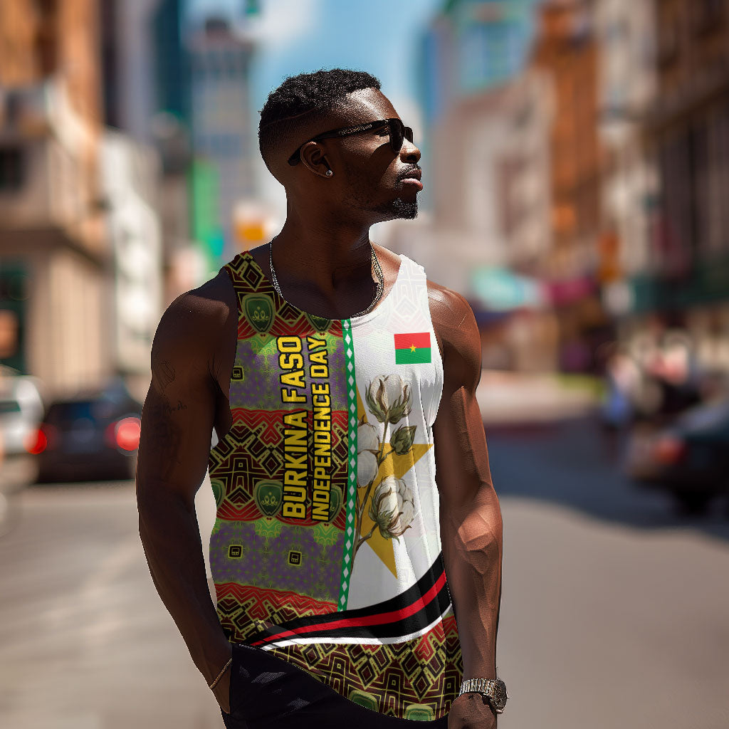 Burkina Faso Independence Day Coat Of Arms Men Tank Top National Stallion Shield