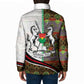 Burkina Faso Independence Day Coat Of Arms Padded Jacket National Stallion Shield