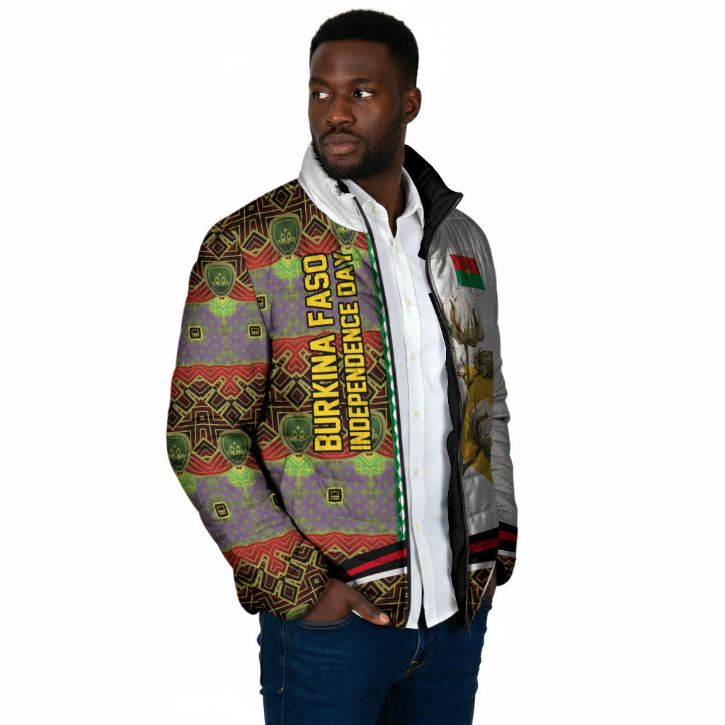 Burkina Faso Independence Day Coat Of Arms Padded Jacket National Stallion Shield
