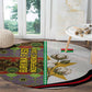 Burkina Faso Independence Day Coat Of Arms Round Carpet National Stallion Shield