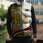 Burkina Faso Independence Day Coat Of Arms Sleeveless Puffer Jacket National Stallion Shield