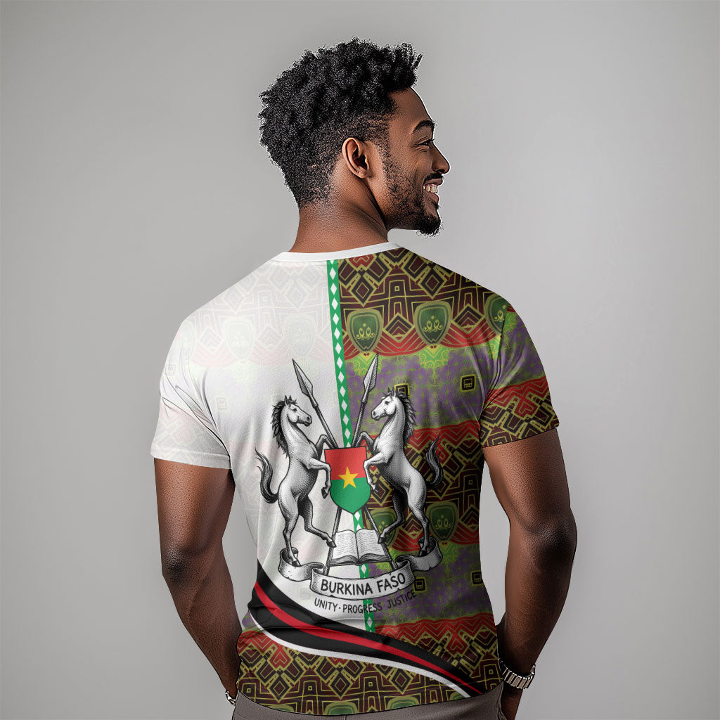 Burkina Faso Independence Day Coat Of Arms T shirt National Stallion Shield