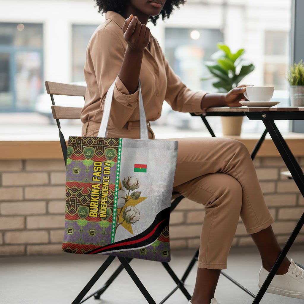 Burkina Faso Independence Day Coat Of Arms Tote Bag National Stallion Shield