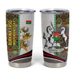 Burkina Faso Independence Day Coat Of Arms Tumbler Cup National Stallion Shield