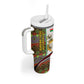 Burkina Faso Independence Day Coat Of Arms Tumbler With Handle National Stallion Shield