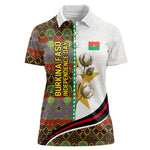 Burkina Faso Independence Day Coat Of Arms Women Polo Shirt National Stallion Shield