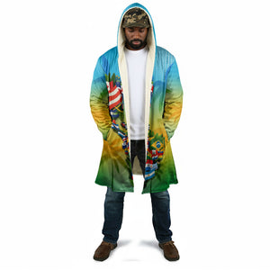 Caribbean-American Heritage Month Cloak Colorful Caribbean & Latin American Flag Map