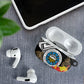 Caribbean American Heritage Month AirPods Case Tribal Pattern Tropical Hibiscus Flower
