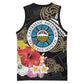 Caribbean American Heritage Month Basketball Jersey Tribal Pattern Tropical Hibiscus Flower