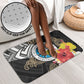 Caribbean American Heritage Month Bathroom Set Tribal Pattern Tropical Hibiscus Flower