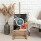 Caribbean American Heritage Month Canvas Wall Art Tribal Pattern Tropical Hibiscus Flower