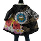 Caribbean American Heritage Month Cloak Tribal Pattern Tropical Hibiscus Flower