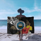 Caribbean American Heritage Month Sarong Tribal Pattern Tropical Hibiscus Flower