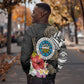 Caribbean American Heritage Month Sweatshirt Tribal Pattern Tropical Hibiscus Flower