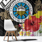 Caribbean American Heritage Month Window Curtain Tribal Pattern Tropical Hibiscus Flower