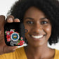 Caribbean American Heritage Month AirPods Case Tropical Hibiscus Flower Tribal Tattoo
