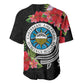 Caribbean American Heritage Month Baseball Jersey Tropical Hibiscus Flower Tribal Tattoo