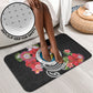 Caribbean American Heritage Month Bathroom Set Tropical Hibiscus Flower Tribal Tattoo