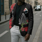 Caribbean American Heritage Month Blazer Tropical Hibiscus Flower Tribal Tattoo