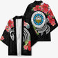 Caribbean American Heritage Month Kimono Tropical Hibiscus Flower Tribal Tattoo