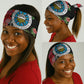 Caribbean American Heritage Month Neck Gaiter Tropical Hibiscus Flower Tribal Tattoo