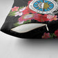 Caribbean American Heritage Month Pillow Cover Tropical Hibiscus Flower Tribal Tattoo