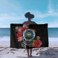Caribbean American Heritage Month Sarong Tropical Hibiscus Flower Tribal Tattoo