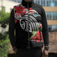 Caribbean American Heritage Month Sleeveless Puffer Jacket Tropical Hibiscus Flower Tribal Tattoo